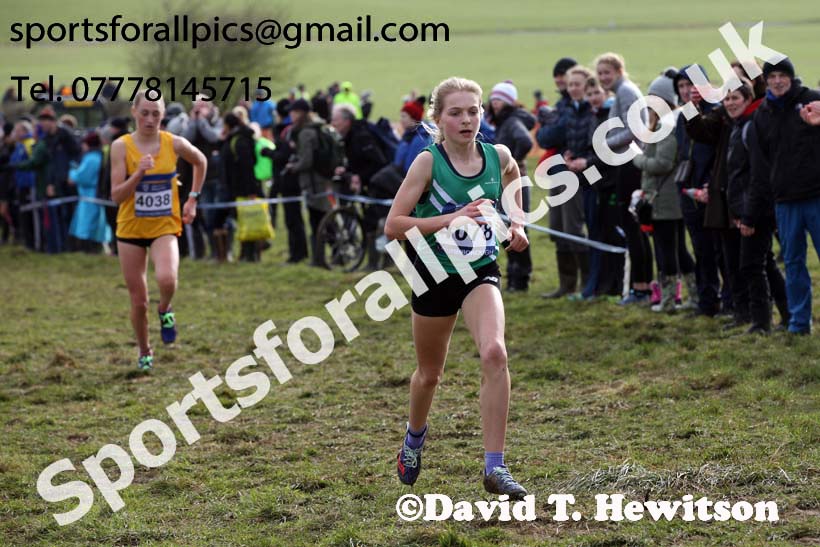 Girls under-15s 2019 British Athletics Inter Counties Cross Country, Prestwood Hall, Loughborough. Photo:  David T. Hewitson/Sports for All Pics
